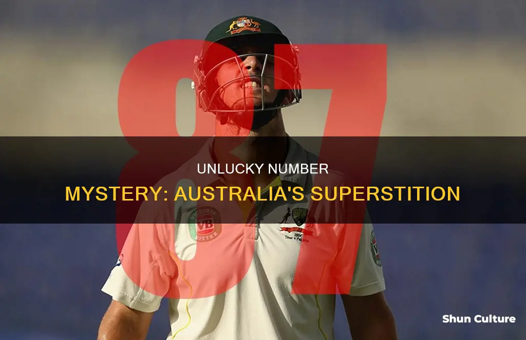 what is the unlucky number in australia