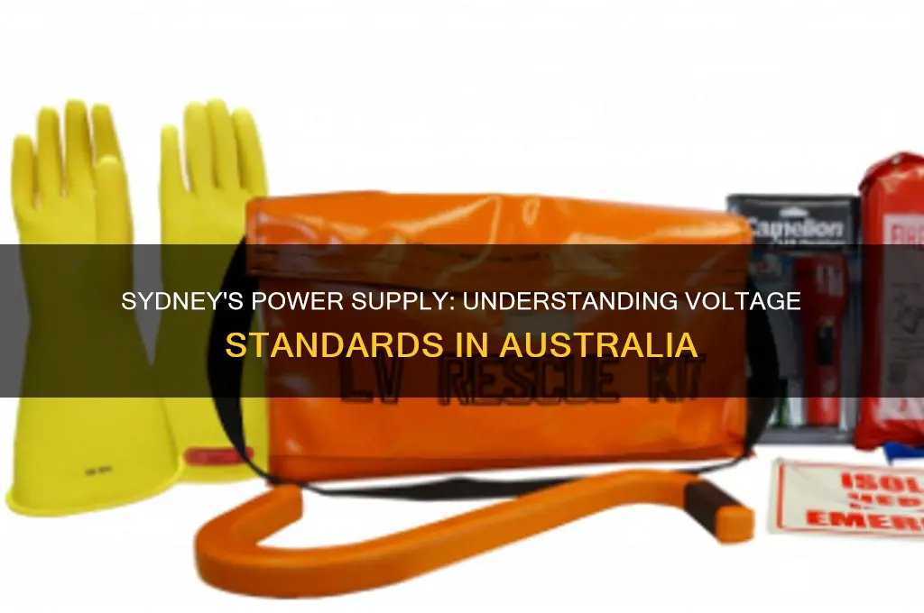 what is the voltage in sydney australia