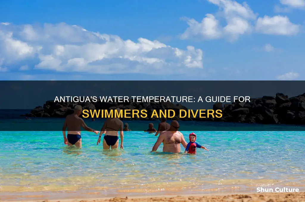 what is the water temperature in antigua