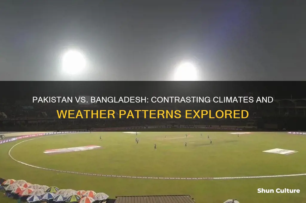 what is the weather in pakistan like compared to bangladesh