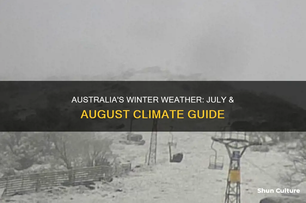 what is the weather like in australia in july august