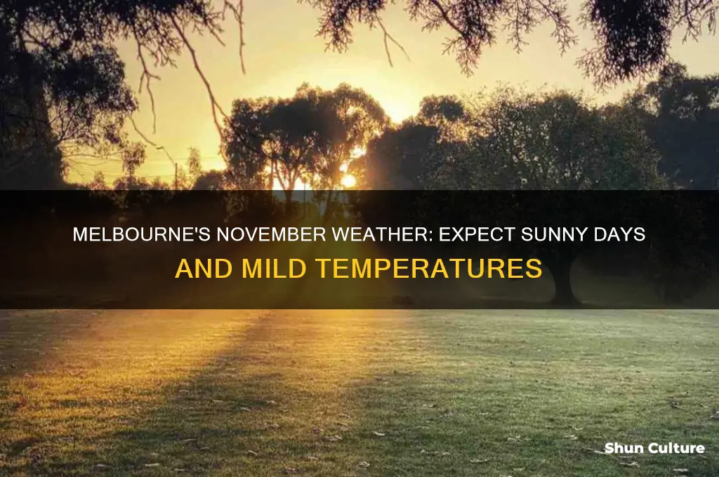 what is the weather like in melbourne australia in november