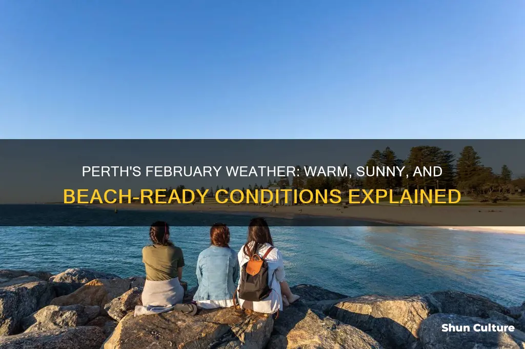 what is the weather like in perth australia in February