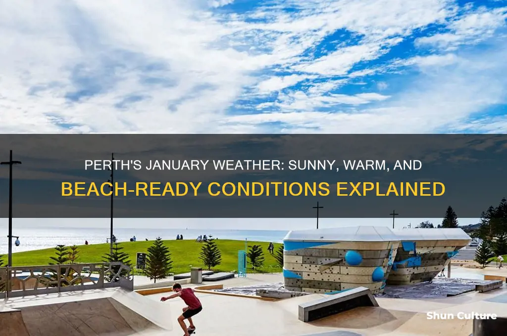 what is the weather like in perth australia in january