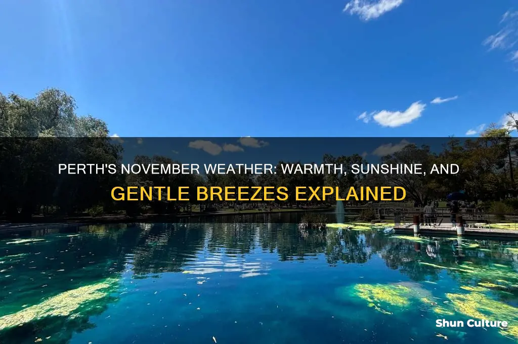 what is the weather like in perth australia in november
