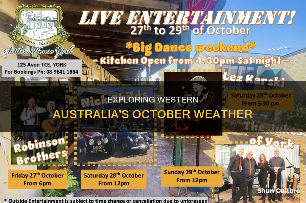 what is the weather like in western australia in October