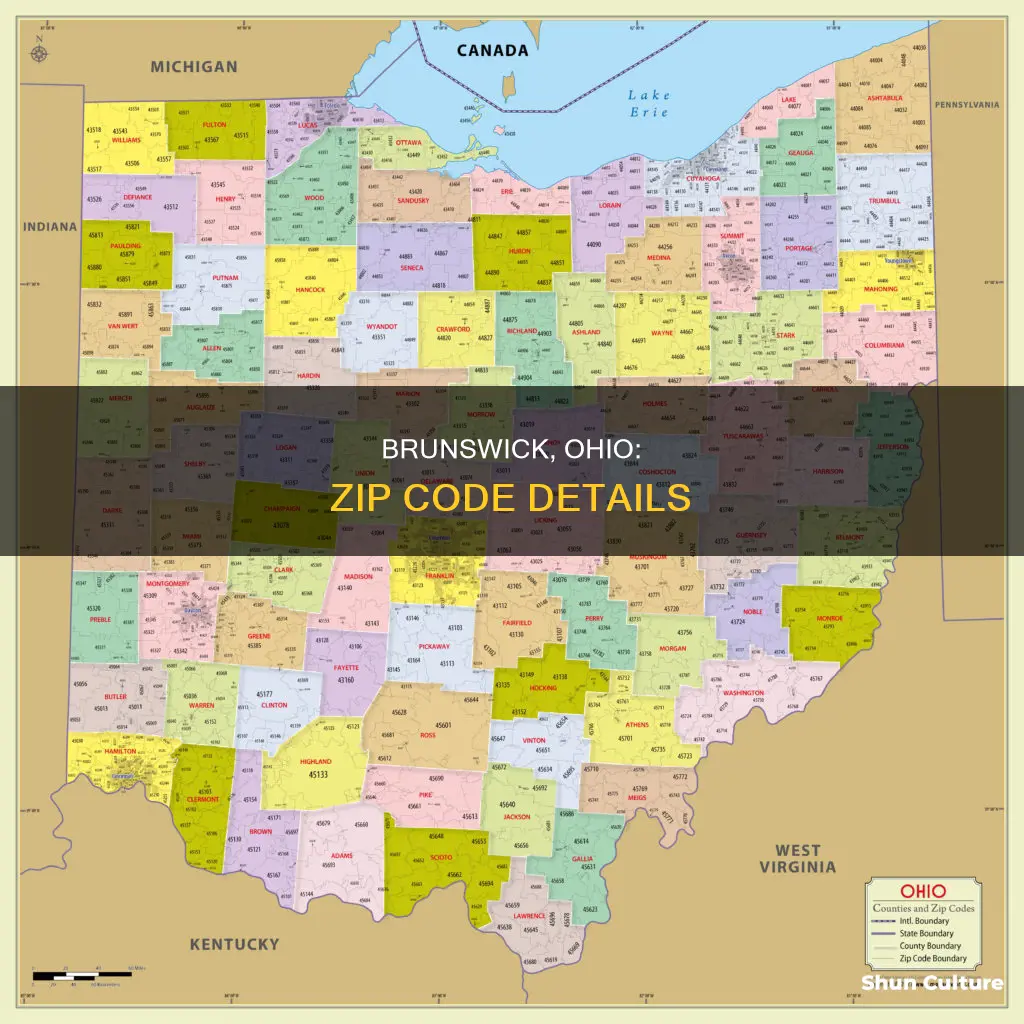 what is the zip code for brunswick ohio