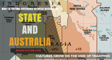 Time Difference: Washington and Australia