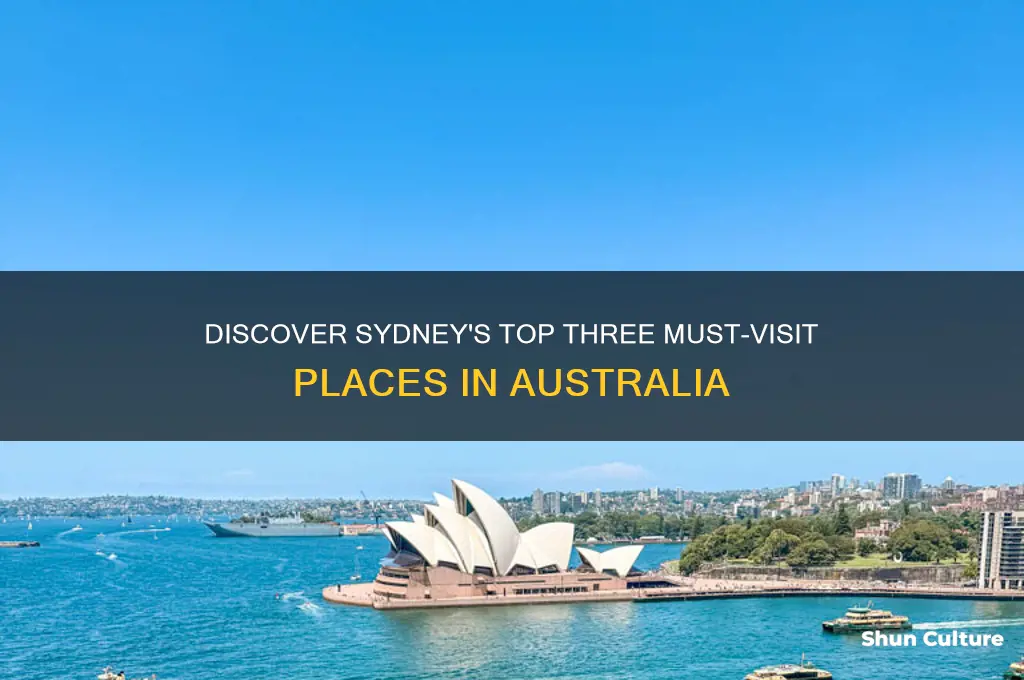 what is three places in sydney australia