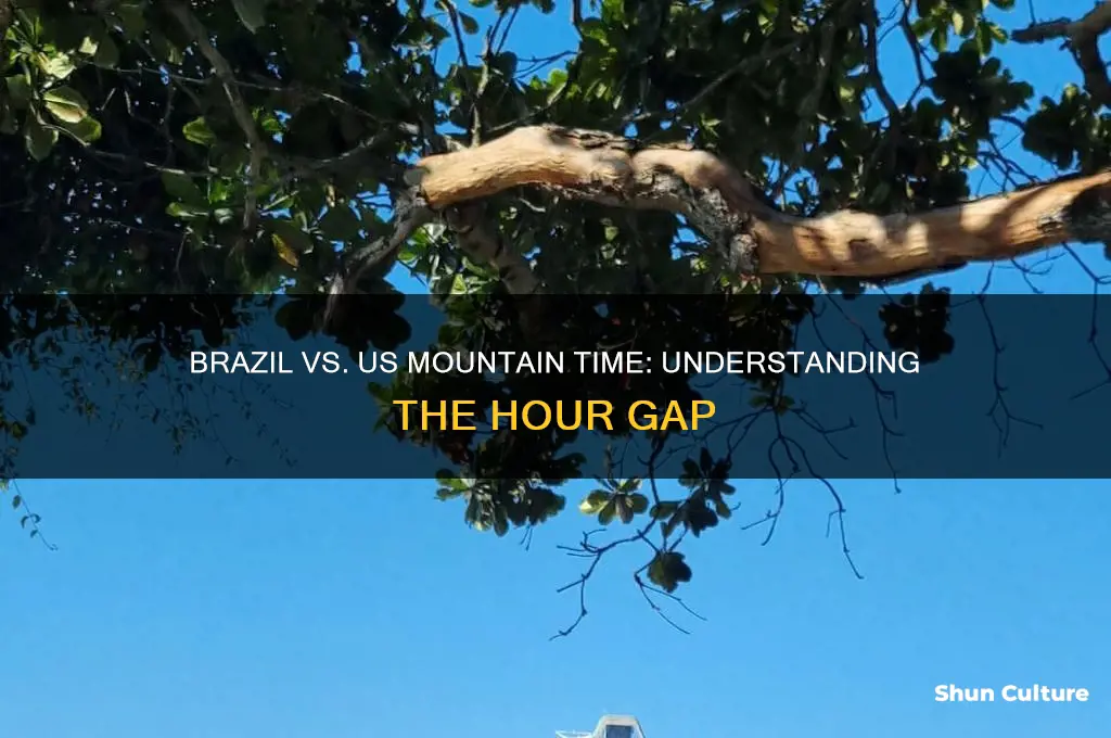 what is time difference between brazil and mountain time us
