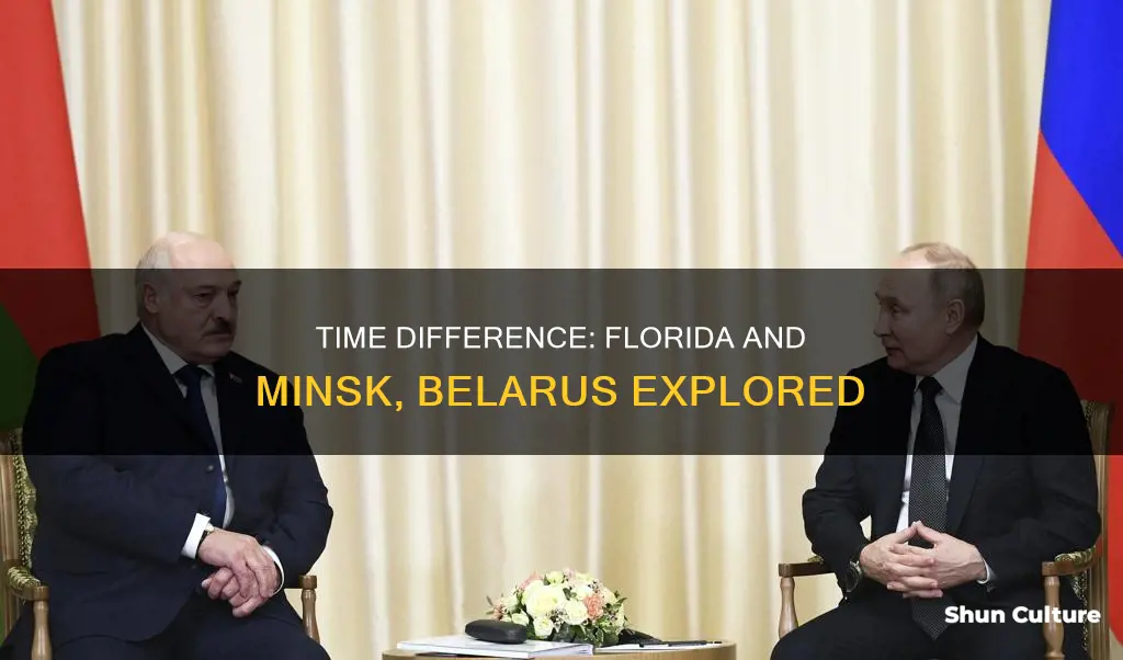 what is time difference between floruda and minsk belarus