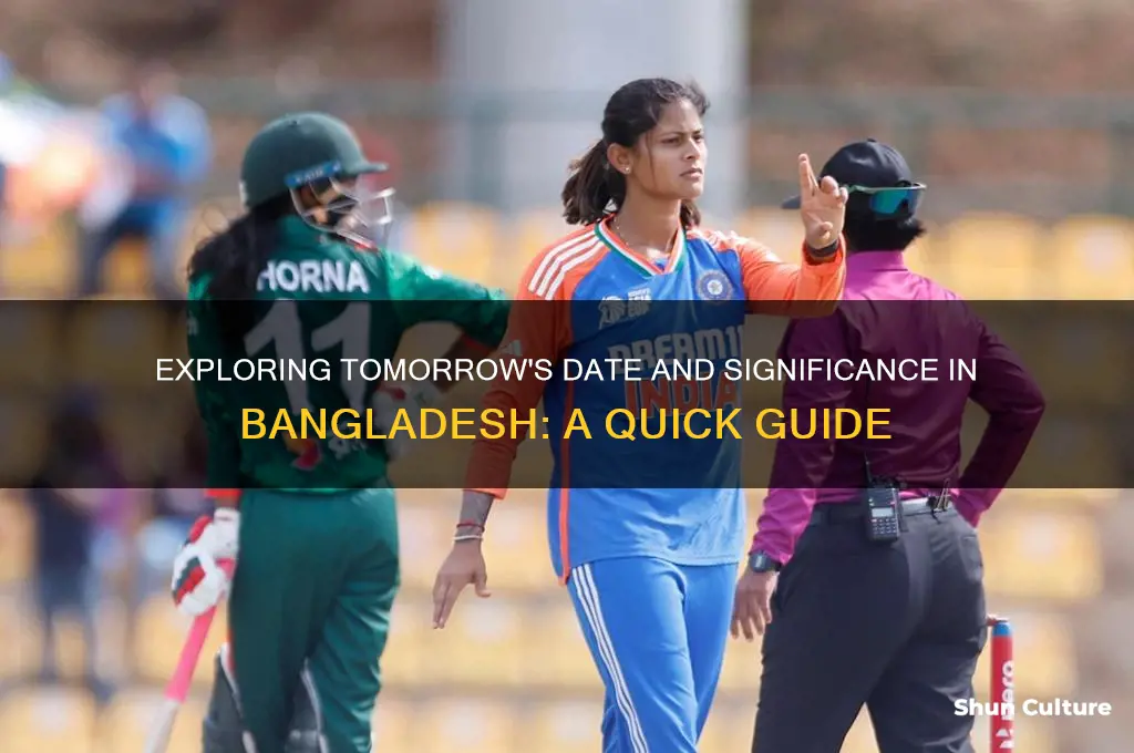 what is tomorrow in bangladesh