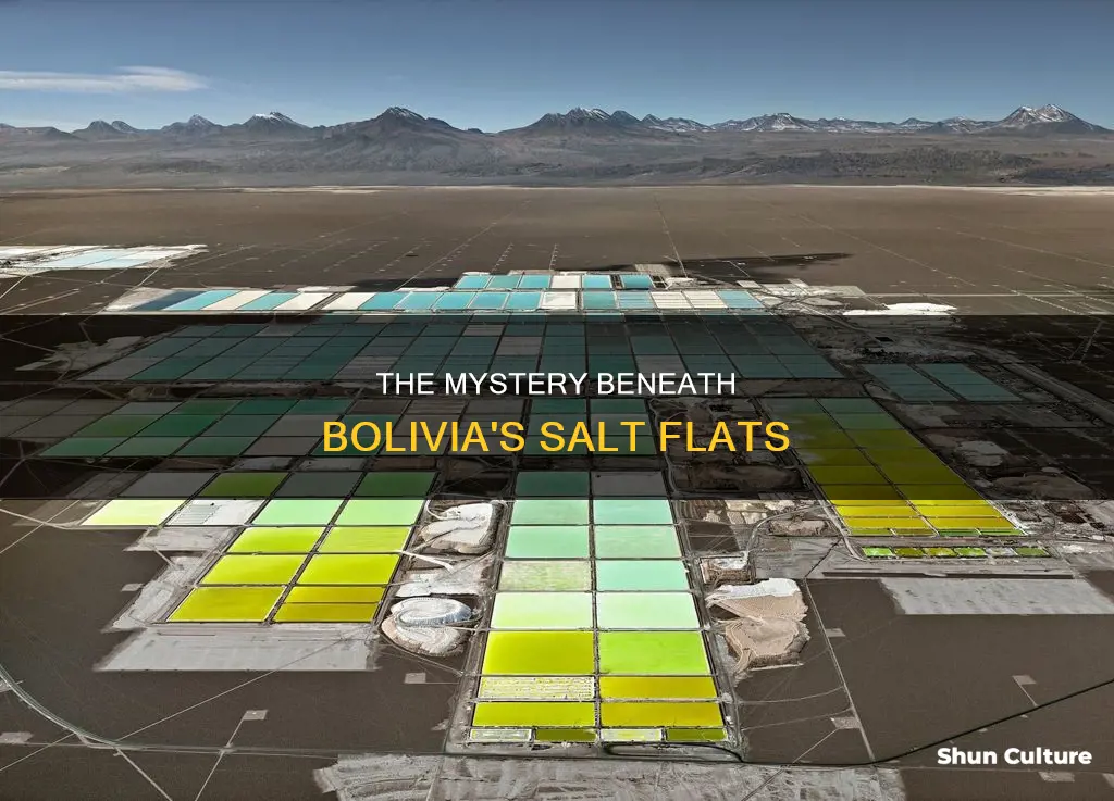 what is under the bolivia salt flat