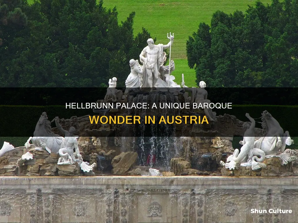 what is unique about hellbrunn palace located in austria