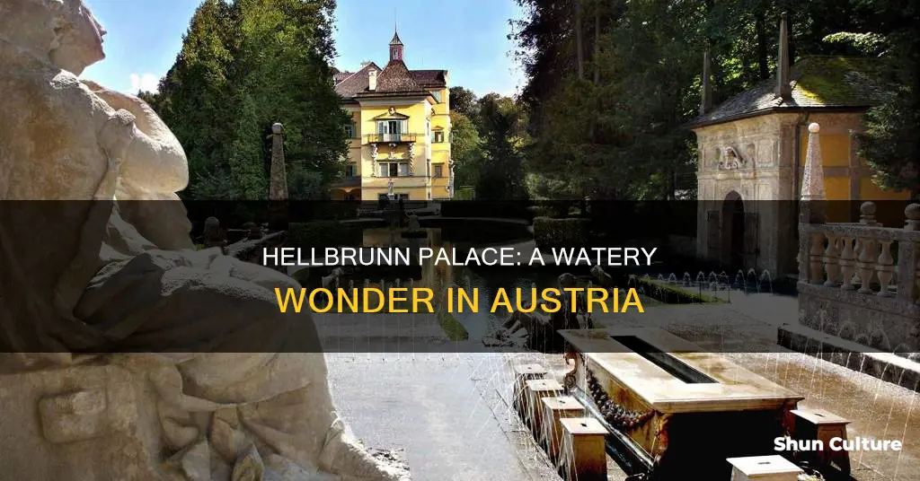 what is unique about hellbrunn palace located in austria