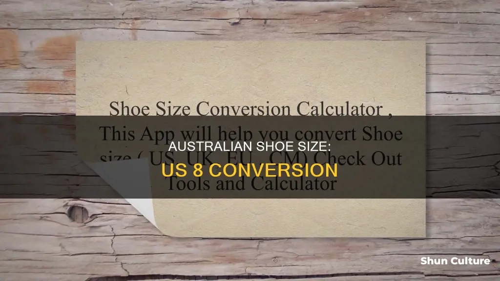 what is us 8 in australian shoe size