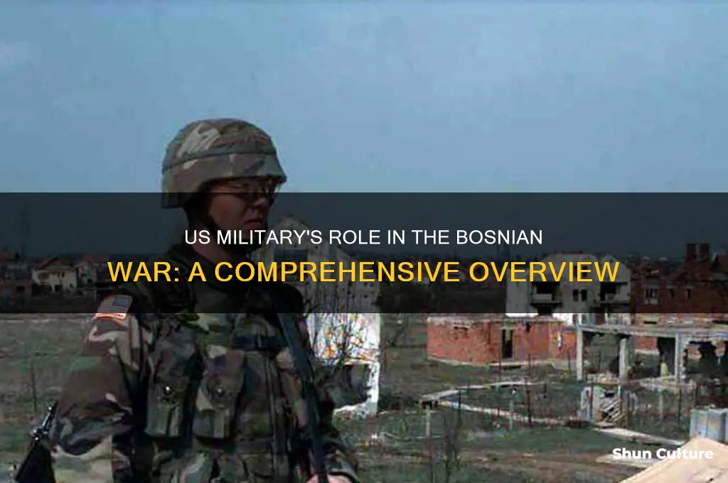 what is us military envolvement in the bosnian war