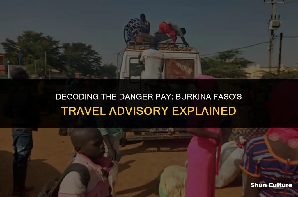 what is us state dept danger pay for burkina faso