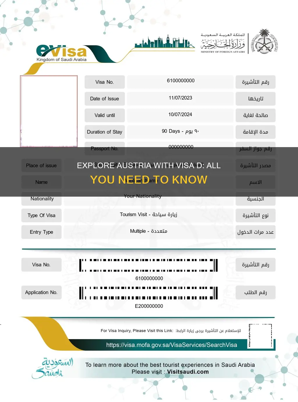 what is visa d austria