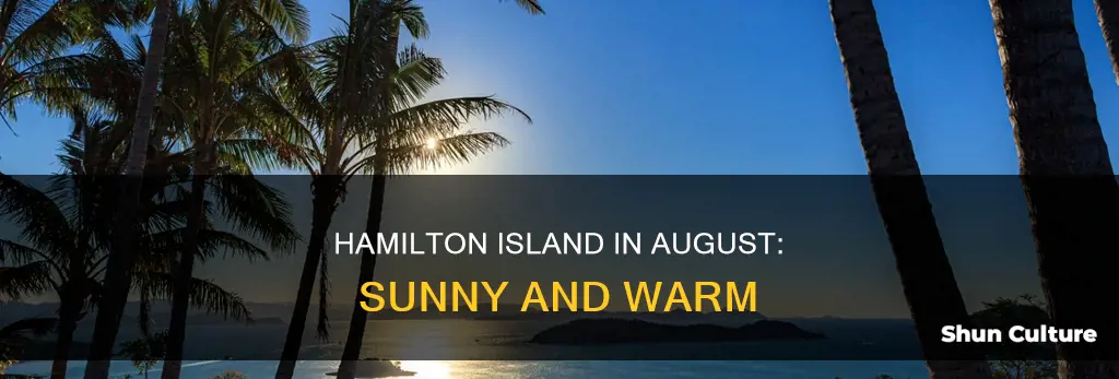 what is weather in hamilton island australia in august