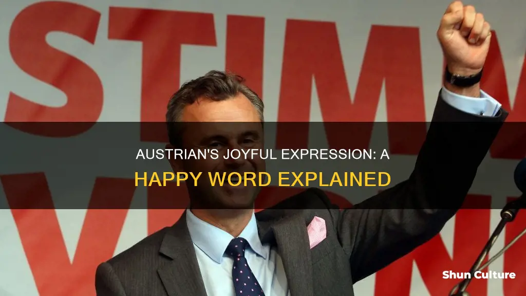 what is word for happy in austrian