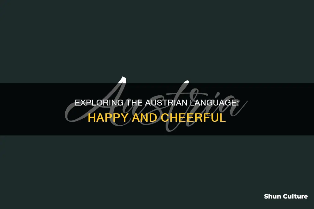 what is word for happy in austrian