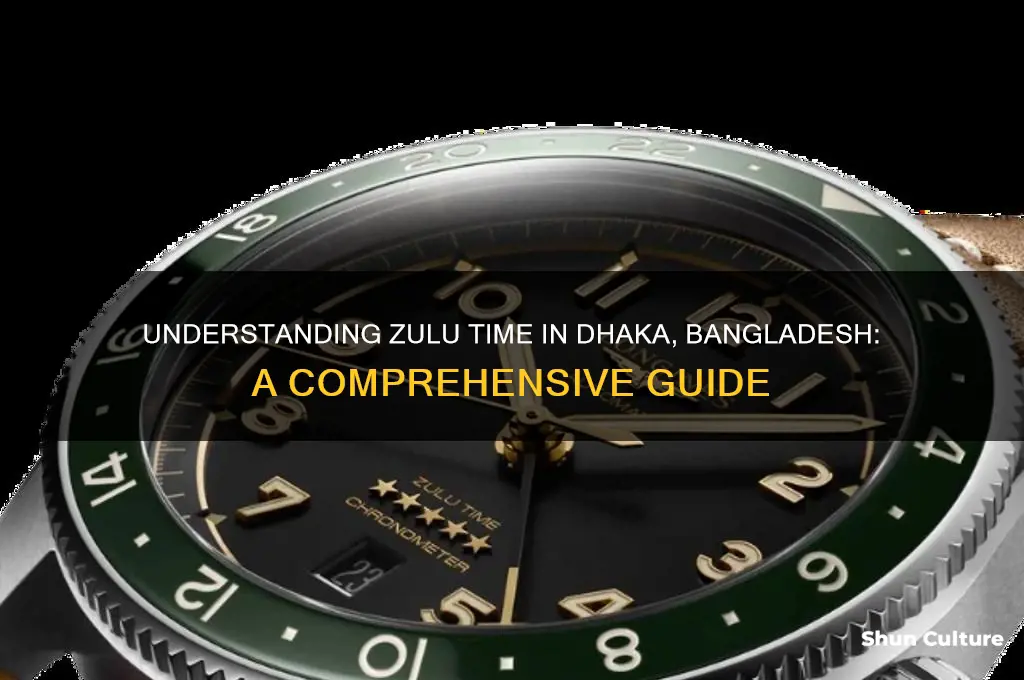 what is zulu time in dhaka bangladesh
