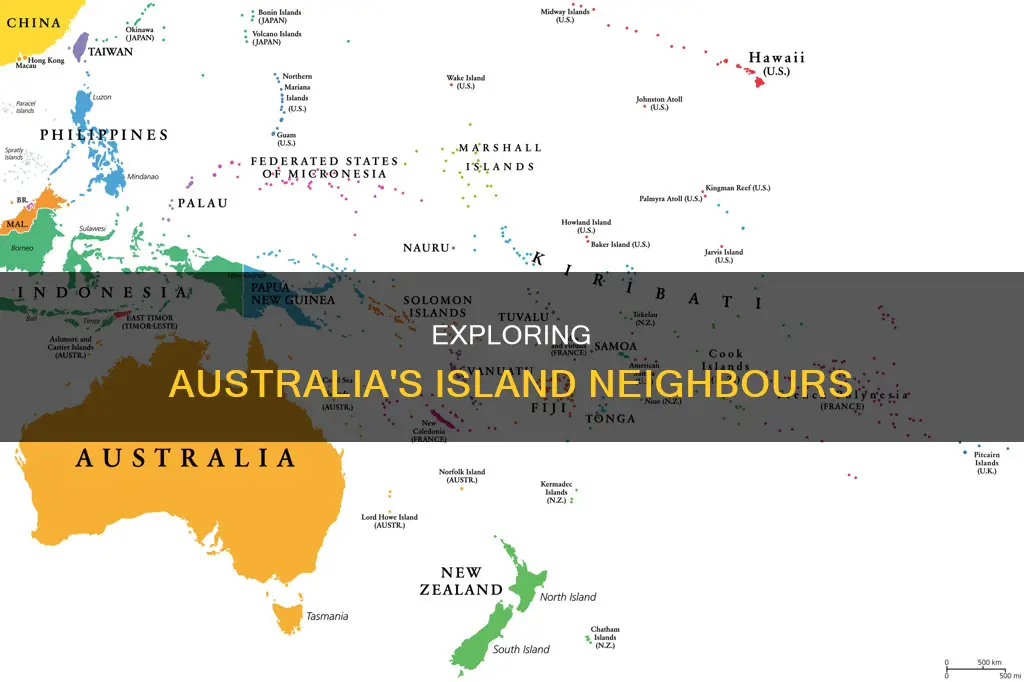 what islands surround australia