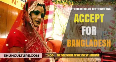 NVC-Accepted Marriage Certificate Requirements for Bangladesh Couples