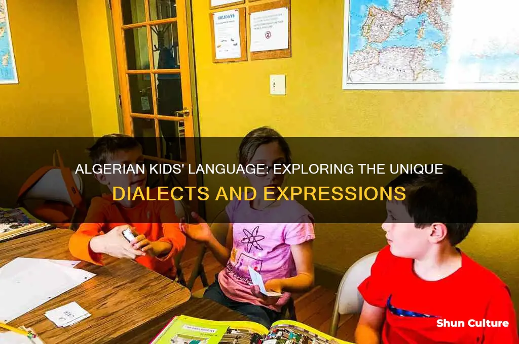 what kind of language do kids speak in algeria