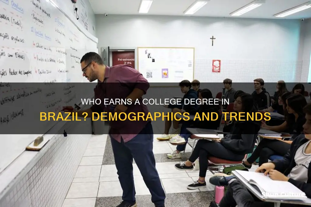 what kind of people attain college degree in brazil