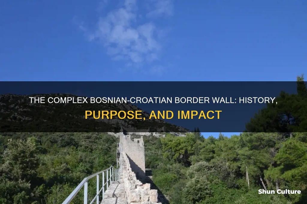 what kind of wall was built on the bosnian-croatian border