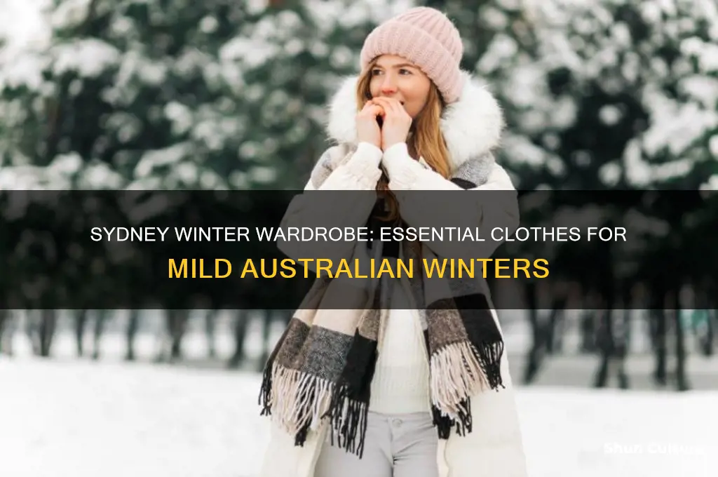 what kind of winter clothes to take to sydney australia