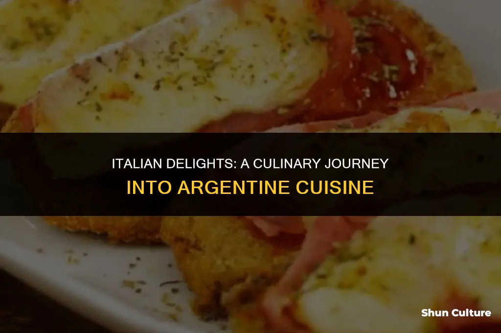 what kinds of italian dishes influenced argentine cuisine
