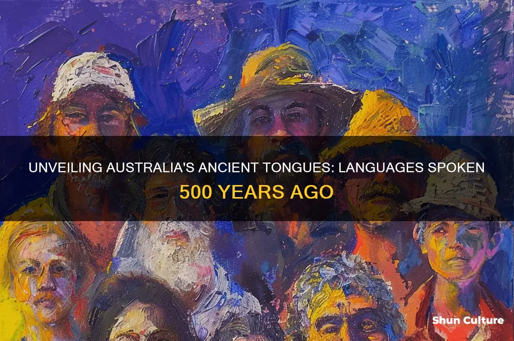 what language did they speak in australia 500 years ago