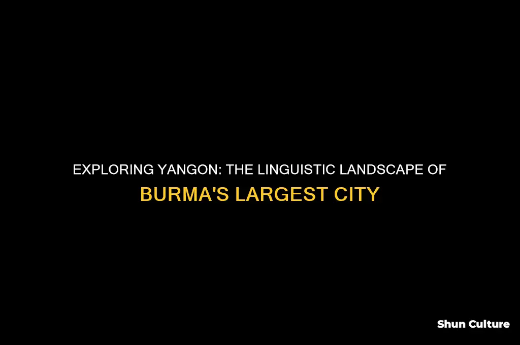 what language do they speak in yangon burma