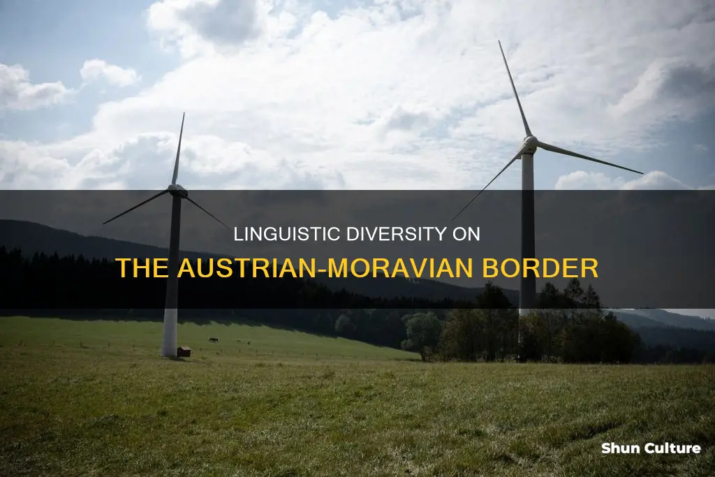 what language is spoken on boarder of austria and moravia