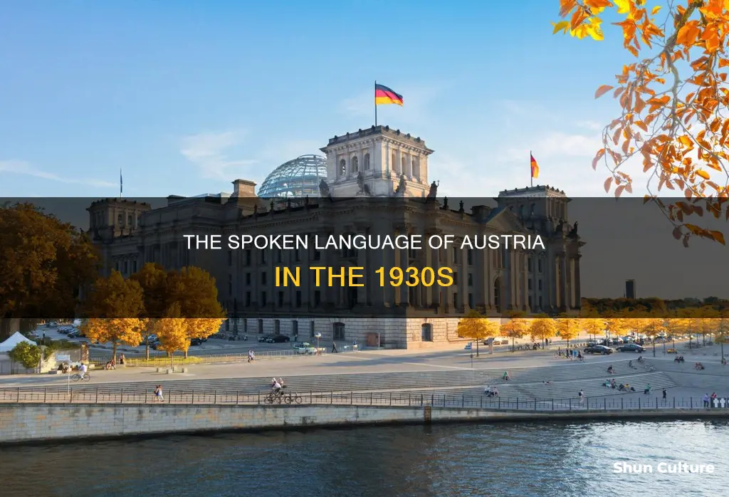 what language was spoken in austria 1930