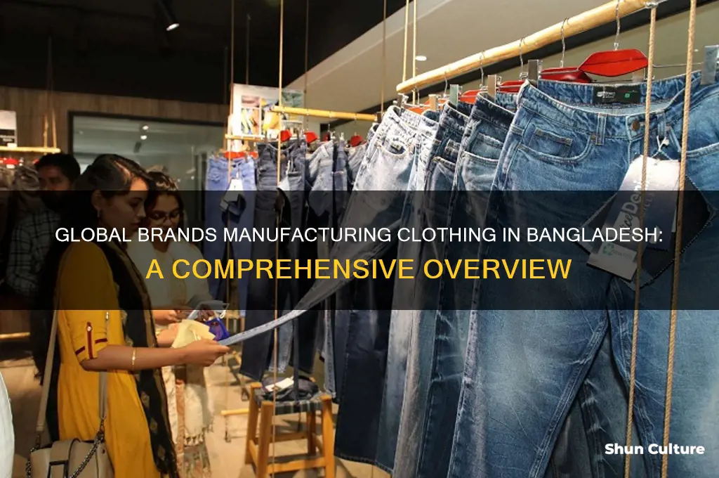 what major corporations have clothing made in bangladesh