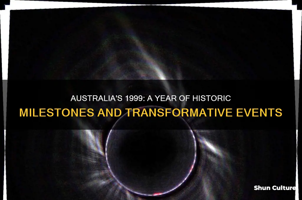 what major events happened in the year 1999 in australia
