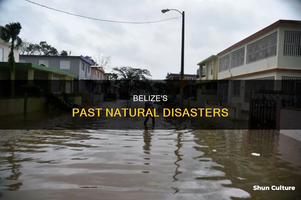 what major natural disasters have hit belize in the past