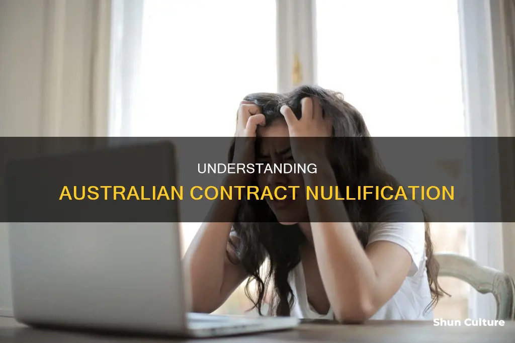 what makes a contract null and void australia