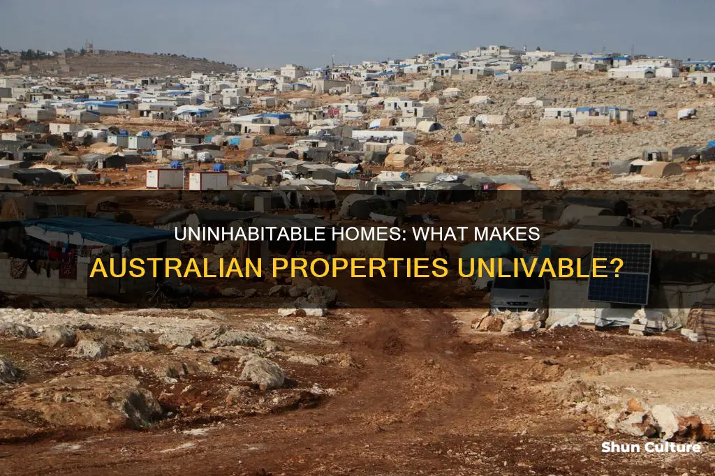 what makes a property uninhabitable australia