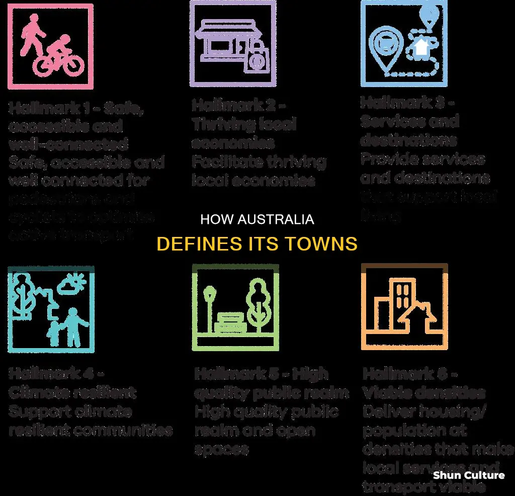 what makes a town a town in australia