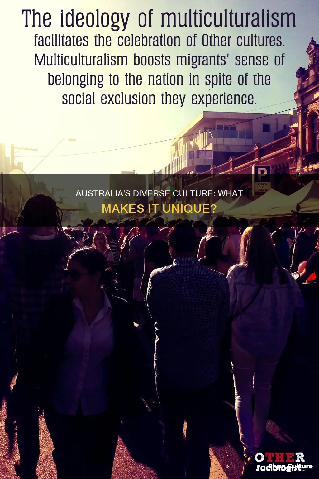 what makes australia a multicultural country