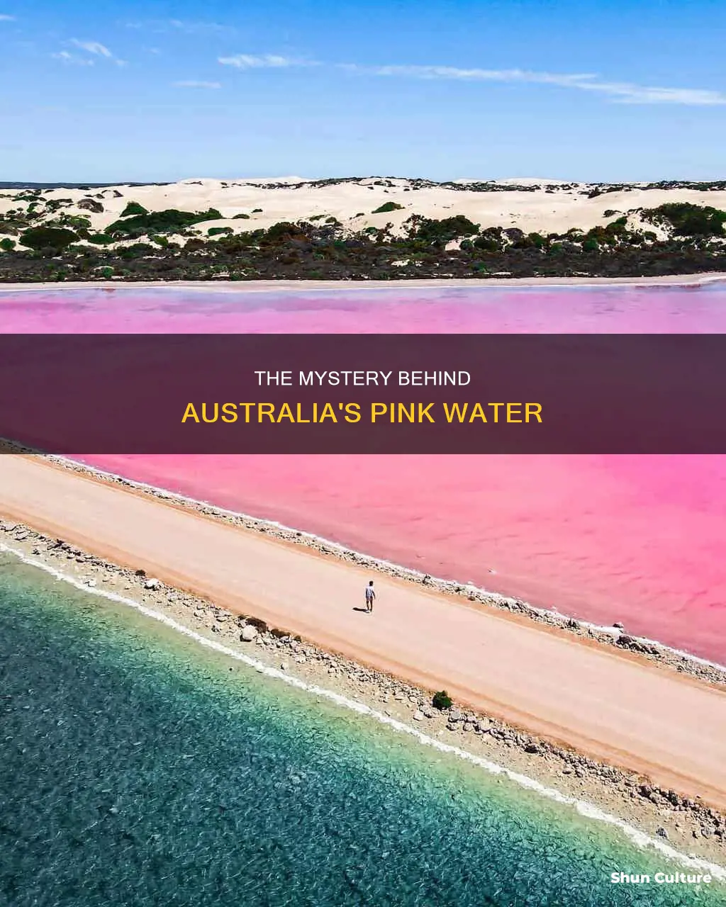 what makes the water pink in australia