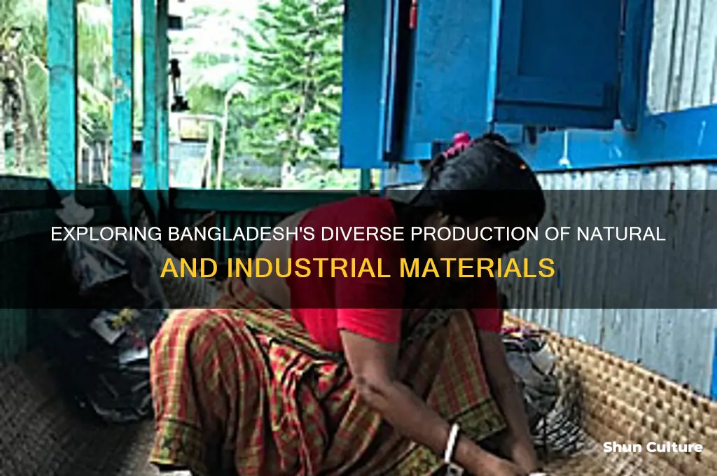 what materials do bangladesh produce