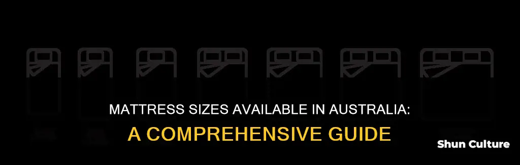 what mattress sizes are sold in australia