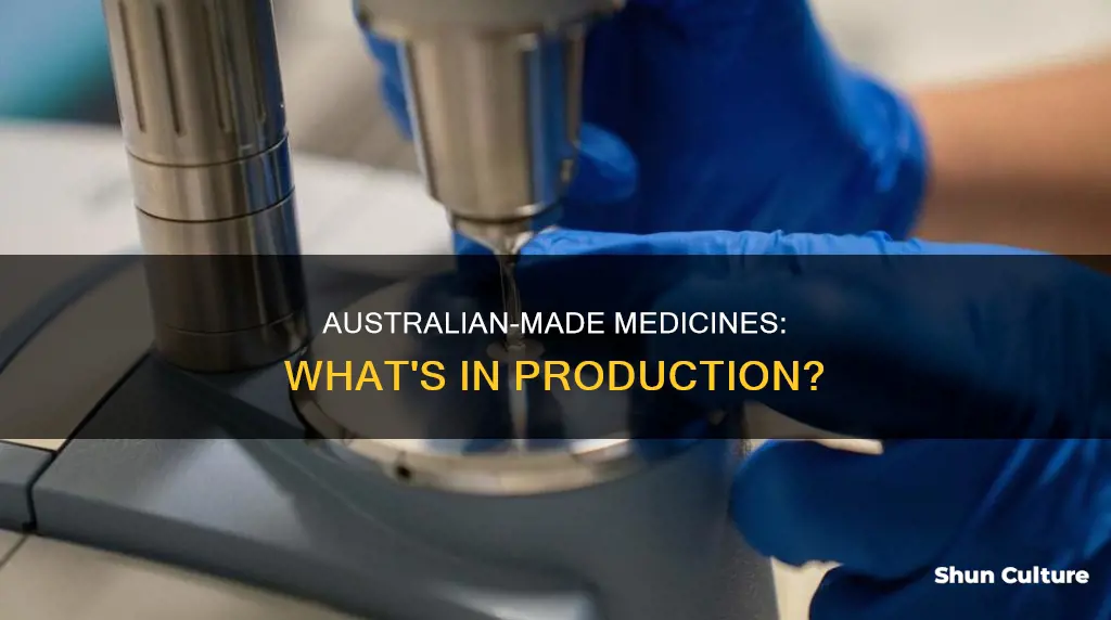 what medicines are made in australia