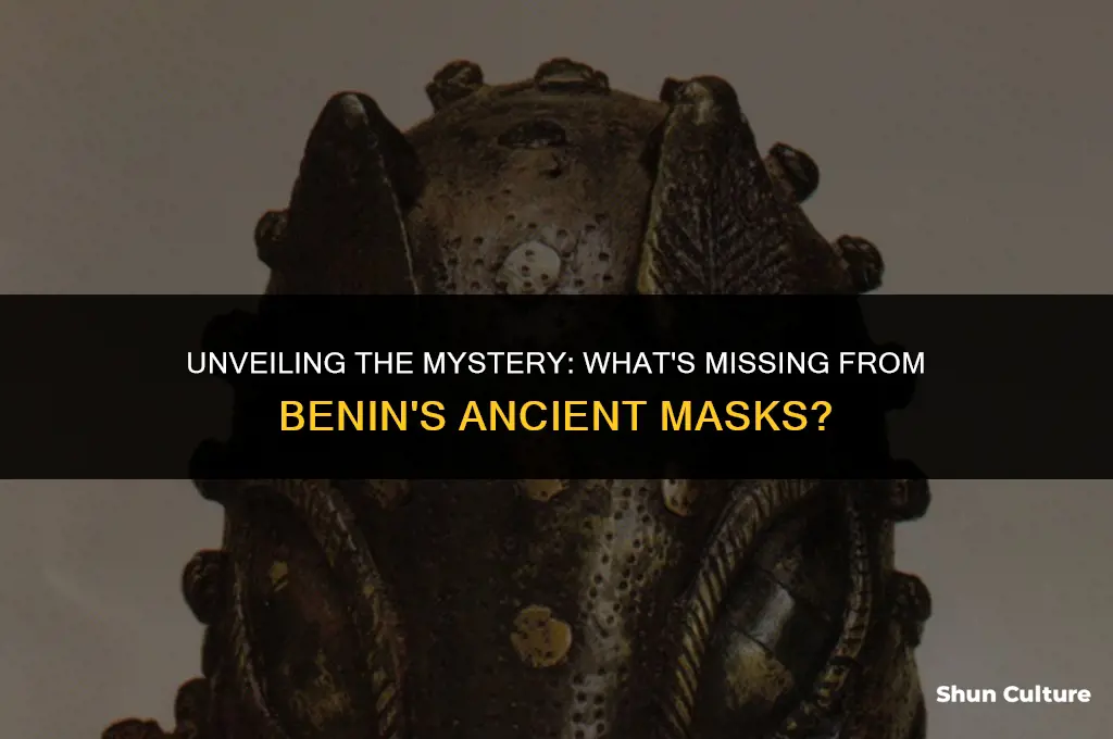 what missing from the forehead of ancient benin mssk